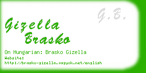 gizella brasko business card